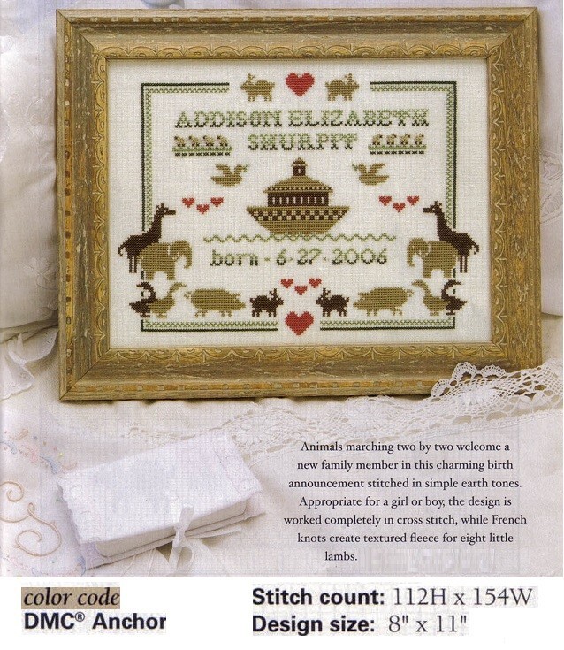 NOAH'S ARK CROSS STITCH PATTERN ONLY YD RYV | eBay