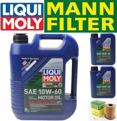 #ad Oil Change Kit w LIQUIMOLY 10W 60 amp; MANN Filter HU926 4x BMW M3 3.0L 3.2L 96 06 $124.48