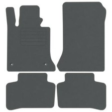 Velours Fußmatten für Mercedes GLK X204 Bj. 2008 - 2015 Automatten NEU GRAU PREM