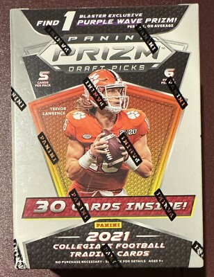 2021 Panini NFL Prizm Draft Picks Blaster Box Factory Sealed - Purple Wave Prizm