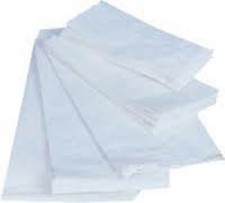 WHITE PAPER BAG BAGS 12x24 pcs 2500 10kg suitable food