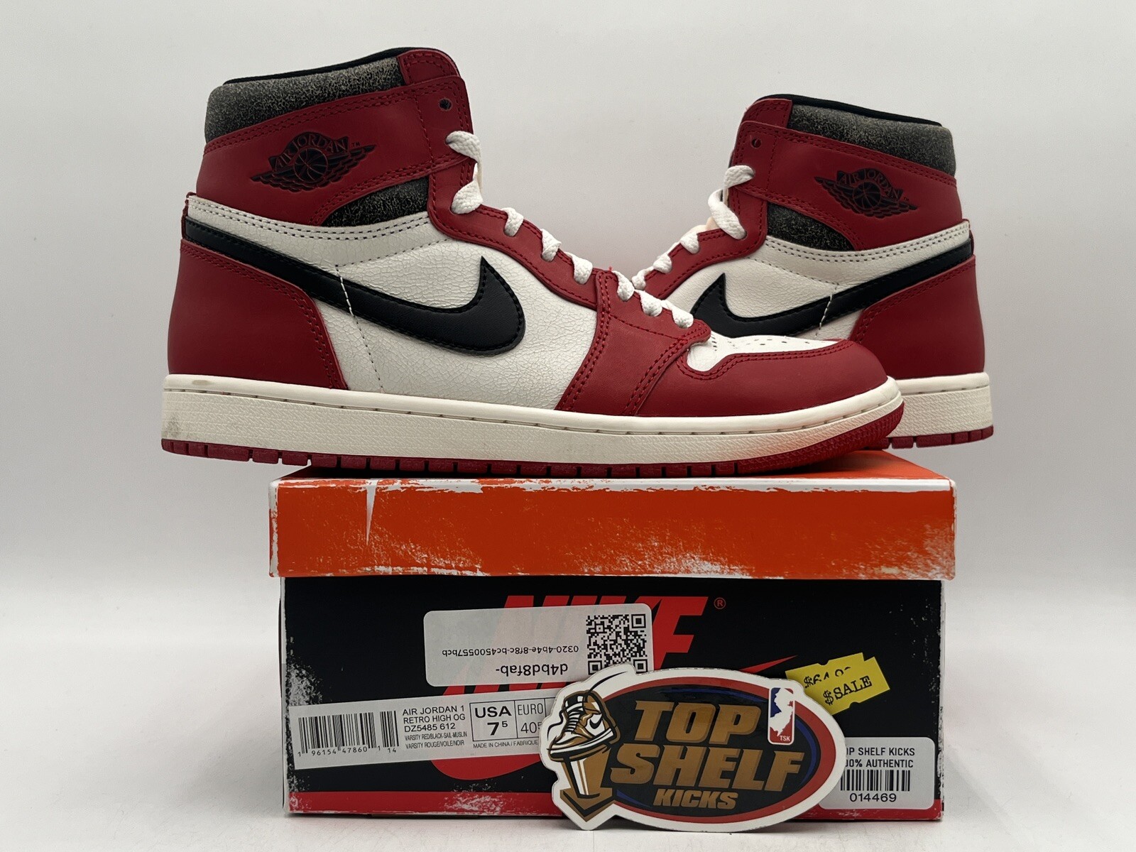 Air Jordan 1 High Chicago Lost & Found 2022 Size 7.5 Used Rare Retro