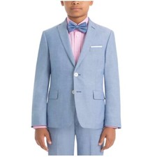New Lauren Ralph Lauren Big Boys Classic Light Blue Suit Jacket Size 14R