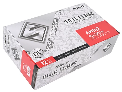 ASRock Radeon RX 7700 XT Steel Legend 12GB OC Graphics Card White HDMI PC New