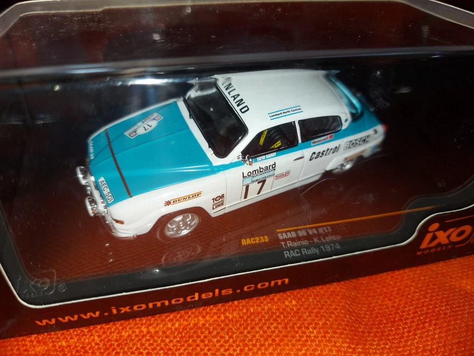 # 1/43 SAAB 96 V4 (RAC RALLY 1974 #17 RAINIO-LETHO) IXO RAC233 MIB # - Immagine 2 di 4