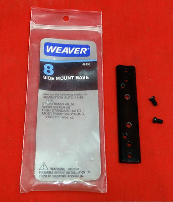 Weaver No. 8 Side Mount Base For Remington 1100/11-48, 48 & 58, Win. 50
