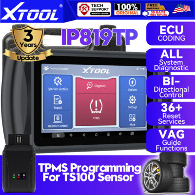 2025 XTOOL IP819TP TPMS Key Programming Diagnostic Scanner E.CU Coding Scan Tool
