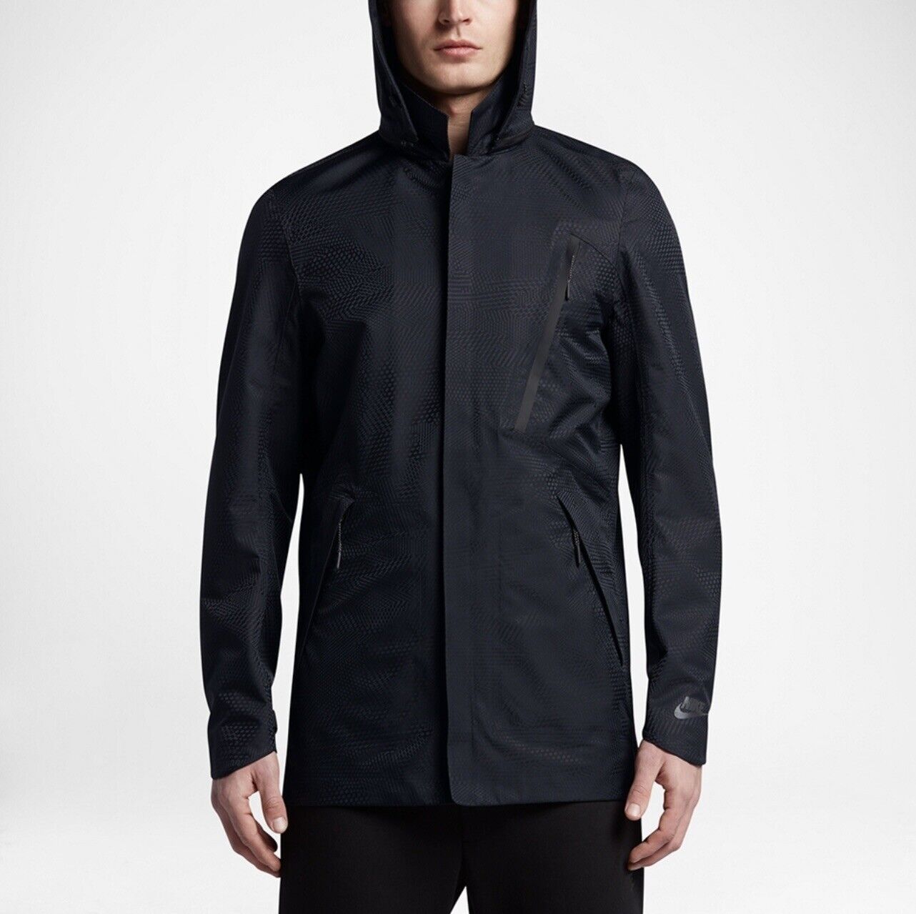 effect B.C. vermogen Nike Tech Pack Men's “Bonded Blazer” Waterproof Rain Jacket Black Size XS |  eBay