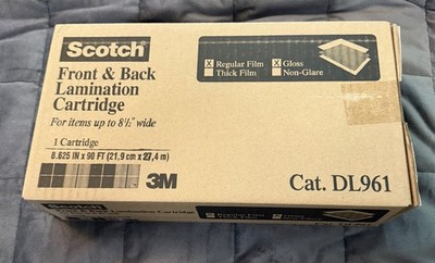 Scotch 3M  Front and Back Lamination Refill Cartridge DL961 90' Reg. Film/Gloss