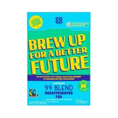 Co-op  - 99 Blend Fairtrade Decaffeinated Tea, 80 Bags -  250g
