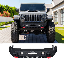 Vijay For 2007-2025 Jeep Wrangler Jkjljt Front Bumper With Winch Plate D-ring