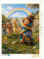 Calvendo Puzzle The Rainbow Trap | 1000 Pieces, Finished Size 25.2 × 18.9 In (64