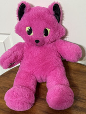 2024 Build A Bear Midnight Glow Kitty Cat Magenta Pink Plush