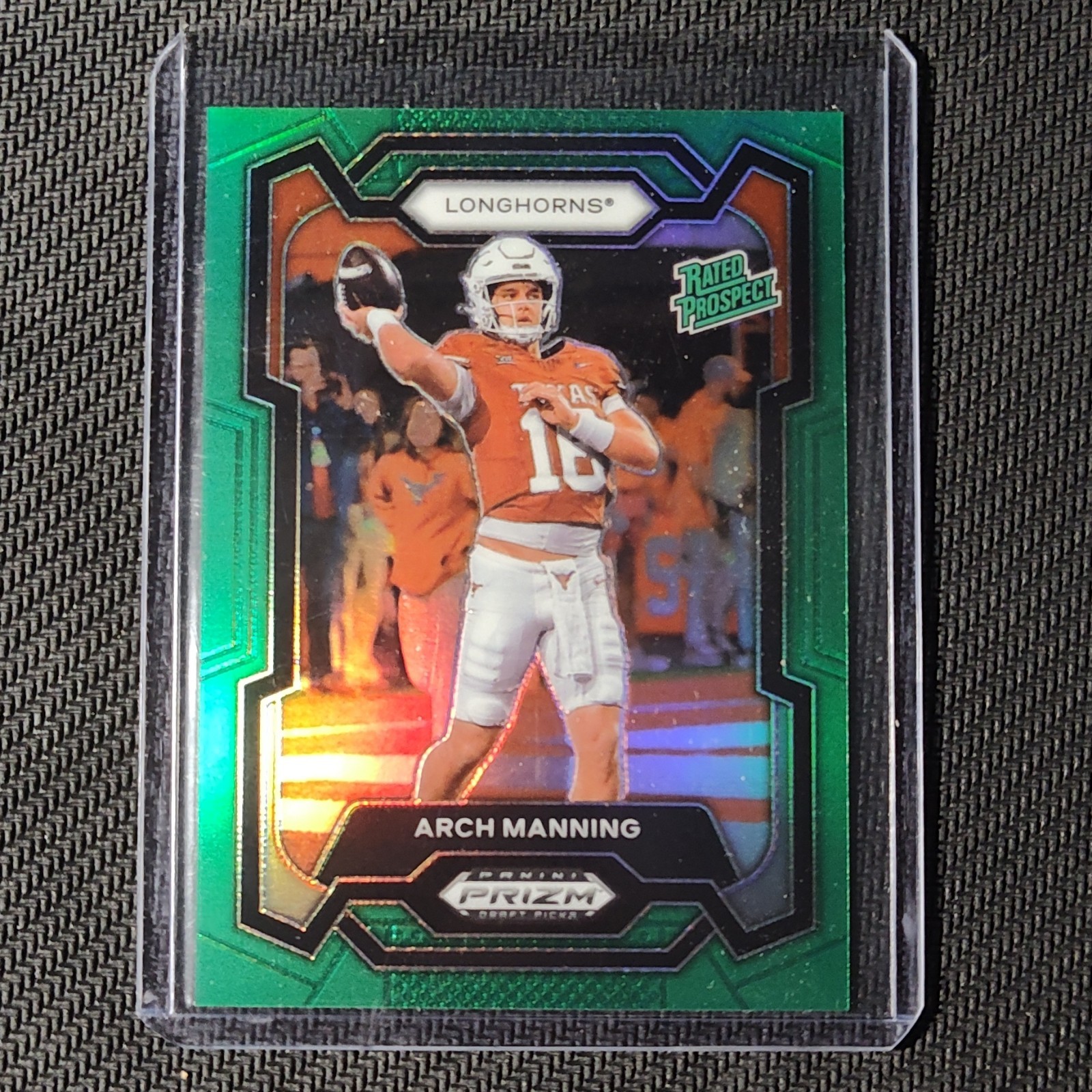 Panini 2024 Prizm Draft Picks Arch Manning Rated Prospect Green Prizm RC #192