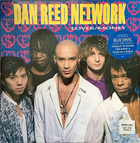 DAN REED NETWORK LOVER / MONER 12’’ BLUE VINYL MAXI SINGLE RECORD LP VINYL USED