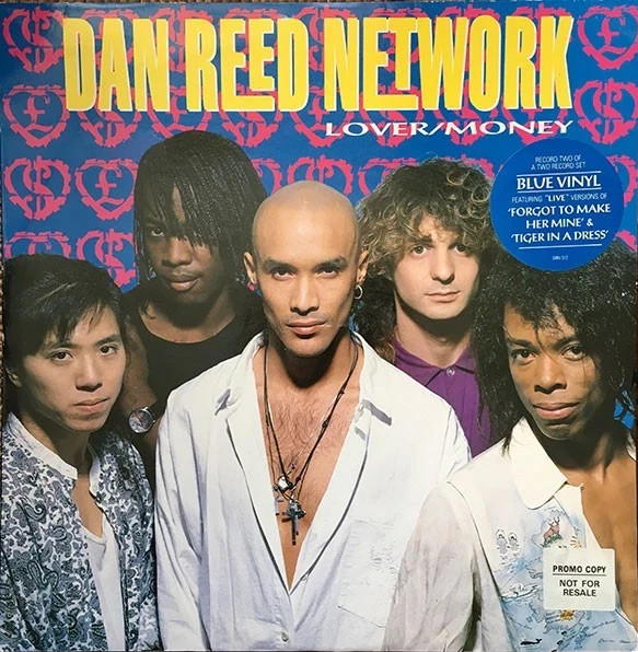 DAN REED NETWORK LOVER / MONER 12’’ BLUE VINYL MAXI SINGLE RECORD LP VINYL USED