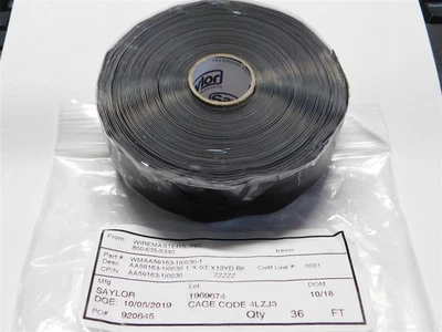 SAYLOR TECHNICAL PRODUCTS Saylor AA59163-1I0030-1 1 x .03" Silicone Self Fusing Electrical Insulation Tape