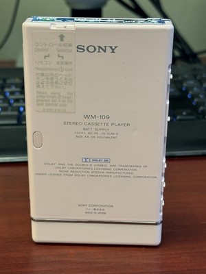 Vintage Sony WM-109 Walkman Cassette Player Working Japan | eBay