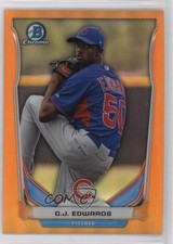 2014 Bowman Draft Orange Refractor 11/25 Carl Edwards Jr CJ #CTP-72 3zh