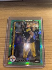 2025 Topps chrome NFL Aaron Rodgers Green Insert /99