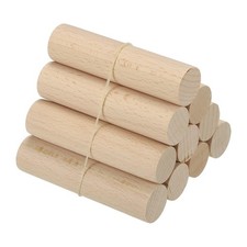 10Pcs 1x4 Inch Dowel Rods Unfinished Wood Sticks Round Wooden Dowel Rods