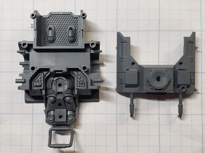 Warhammer 40k Space Marine Bits Primaris Invader ATV Engine Frame w Controls #06