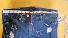 Bebe Star Heart Breaker Skinny Distressed Chewed Hem Jeans Size 28 Women's — photo 5