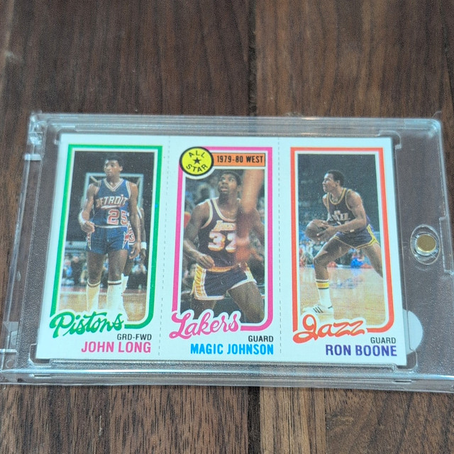 Topps 1980 Basketball Checklist #18 Ron Boone Magic Johnson John Long