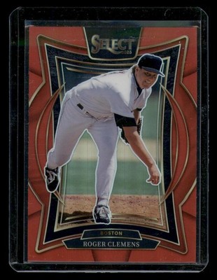 2025 Panini Select #88 Roger Clemens Red Prizms #/149