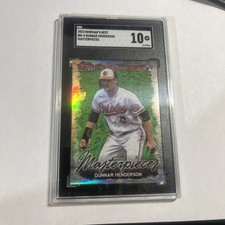 2023 Bowman's Best Baseball Masterpieces #BM-5 GUNNAR HENDERSON SGC 10