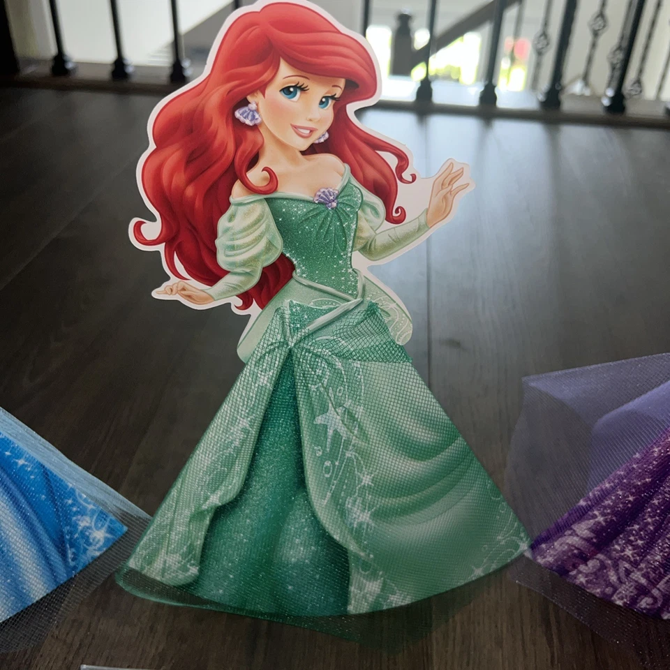 Hallmark Party Set The Scene Disney Princess Tabletop Decorations-Tulle Dresses - Image 4 of 4