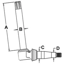 Spindle AR67416 Fits John Deere 1020 1520 2020 2030 2440 2630 2640