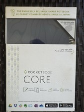 Rocketbook New Core Reusable Spiral Notebook, Letter Size 8.5x11, Navy Blue - Do