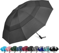G4Free 42/46/54/62 Inch Large Golf Umbrella Compact Reverse Travel Umbrella 10 R