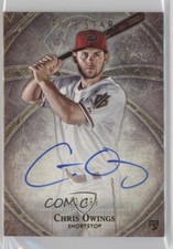 2014 Topps Five Star Auto 322/499 Chris Owings #FSA-CO Auto 0f3