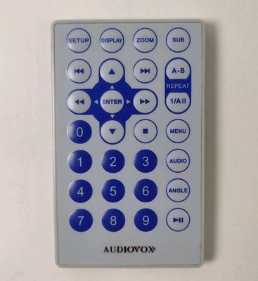 AUDIOVOX DVD Original Remote Control D1500B D1888 D1929B D1998 D1726 D1812