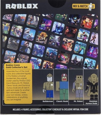 Jazwares Roblox Icons Gold Collector's Set 15th Anniversary