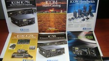 Full Set of 6 Original 1980s Icom Sales Brochures BIN 19.95 SHIPPED