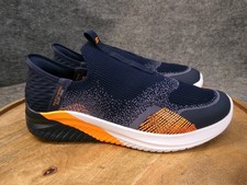 Skechers Slip-Ins Ultra Flex 3.0 Kids Size 6 US Blue Orange Shoes 403889L