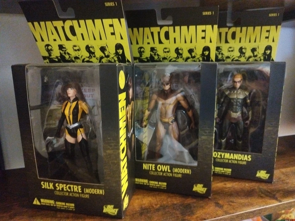 Dc Direct Watchmen Wave 1 All Rorschach Complete Opened - Immagine 2 di 4