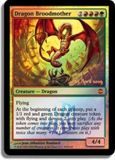 1x Dragon Broodmother - Foil - Prerelease Promo Light Play, English Prerelease P