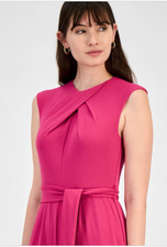 Tahari Petite Tie-Waist Sleeveless Wide-Leg J...
