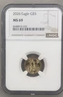 2026 1/10oz $5 Gold Eagle NGC MS69