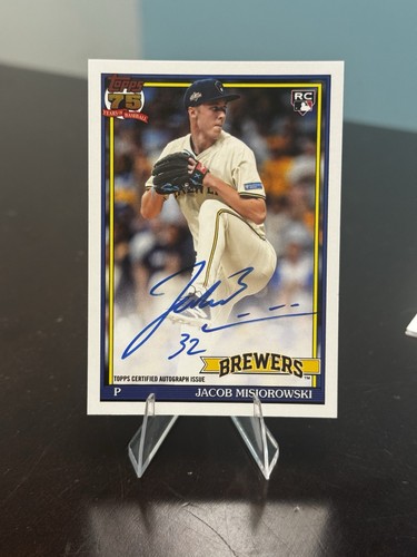 Jacob Misiorowski #91B2-JM 2026 Topps Series 2 1991 Autograph card