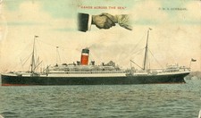 Antique Postcard R.M.S. Corsican Ship England Hands Sea