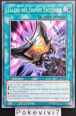 Yu-Gi-Oh! Karte TALENT DES TRIPLES TACTICALS L26D-FRS21 NEU