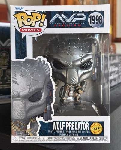 CHASE Funko Pop! Movies: Masked WOLF PREDATOR #1998 Alien Vs. Predator Requiem