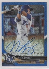 2018 Bowman Chrome Prospect HTA Blue Mojo Refractor /150 Nicholas Lopez Auto 3p9