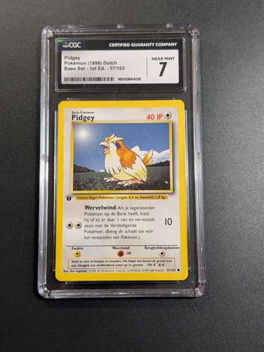 Pidgey (1st Edition) graded CGC 7 for sale on eBay