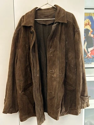 Braune Wildlederjacke / Lederjacke conbipel in Größe 52 (L–XL) - Bild 1 von 4